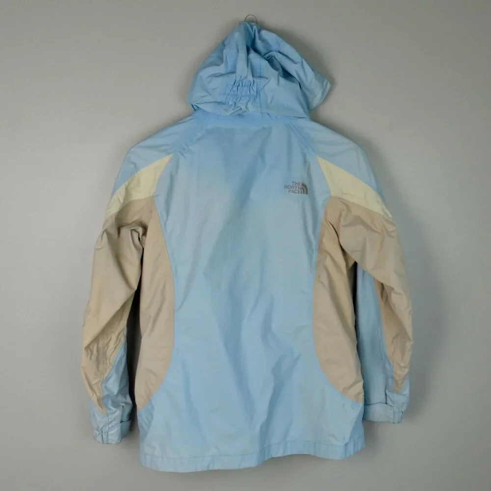 The North Face Hyvent Raincoat Girls Large Blue Gray
